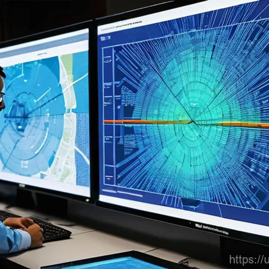 스마트시티 디자인에서의 지속 가능한 물 관리 - **Prompt 1: Smart Water Network Monitoring Center**
    A sophisticated, modern control room in a sm...